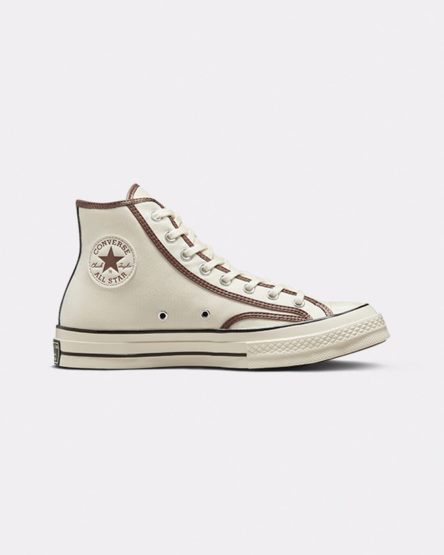 Beige / Brown Converse Chuck 70 Heavyweight Canvas Men's High Top Shoes | RD4I9381K