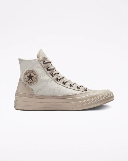 Beige Converse Chuck 70 GORE-TEX® Men's High Top Shoes | GR1784KIL