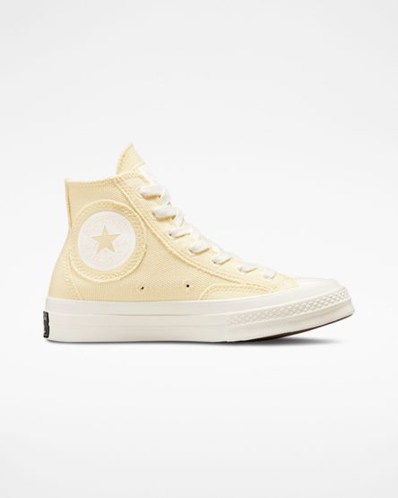 Beige Converse Chuck 70 Raw Edge Women's High Top Shoes | FW93I4857