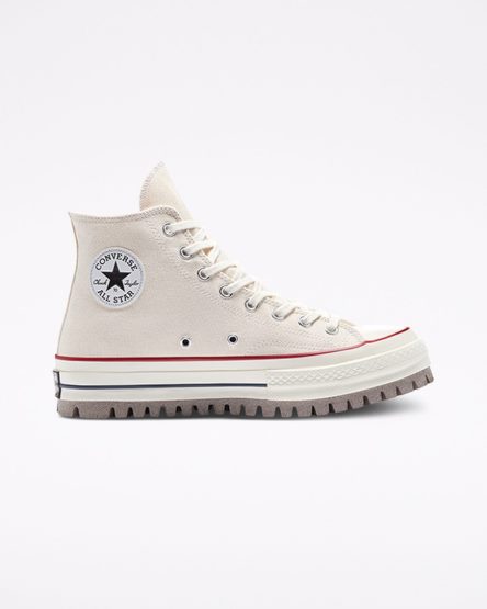 Beige Converse Chuck 70 Trek Women's High Top Shoes | AE3418L9I