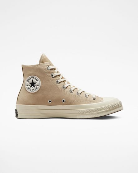 Beige Converse Chuck 70 Tri-Panel Men's High Top Shoes | CUK9L7481