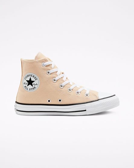 Beige Converse Chuck Taylor All Star Seasonal Color Women's High Top Shoes | JL59387IK