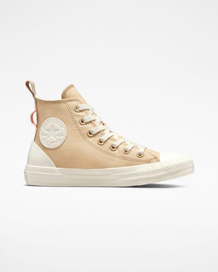 Beige Converse Chuck Taylor All Star Tonal Canvas Women's High Top Shoes | JOL1KI534