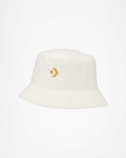 Beige Converse Star Chevron Bucket Men's Hats | BGLIK4938