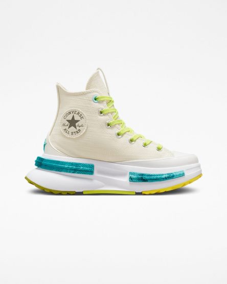 Beige / Lemon / Light Turquoise Converse Run Star Legacy CX Mi Gente, Mi Alegria Women's High Top Shoes | NR37LI4K8