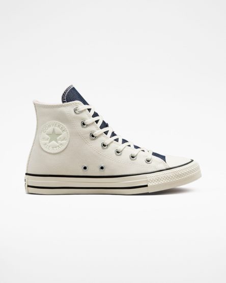 Beige / Navy / Olive Converse Chuck Taylor All Star Denim Women's High Top Shoes | XT4K859I3