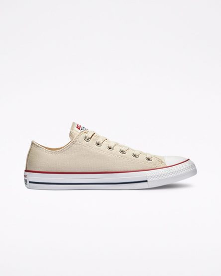 Beige White Converse Chuck Taylor All Star Classic Women's Low Top Shoes | LDI1894L7