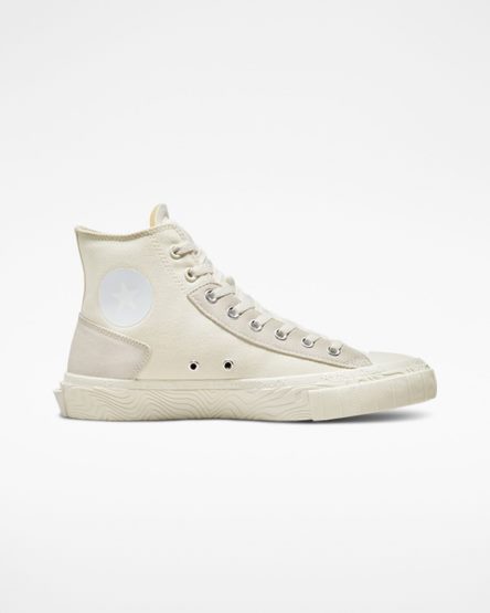 Beige / White Converse Chuck Taylor Alt Star Wavy Men's High Top Shoes | PNLK198I5