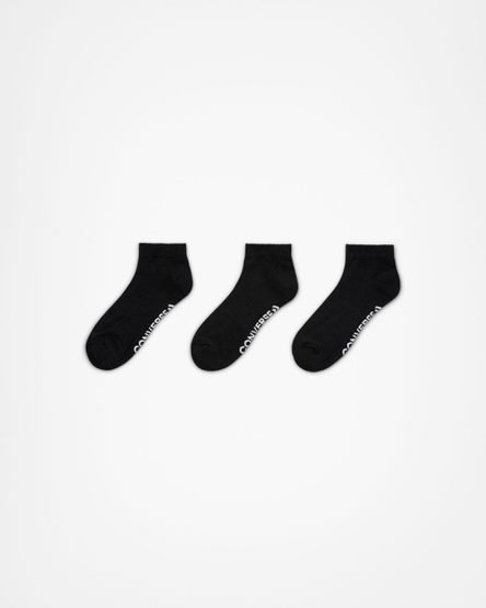 Black Converse 3-Pack Made For Chuck High Women's Socks | KRL18I579