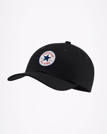 Black Converse All Star Patch Baseball Women's Hats | WU37K549I