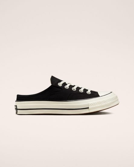 Black Converse Chuck 70 Mule Women's Low Top Shoes | AK83I574L