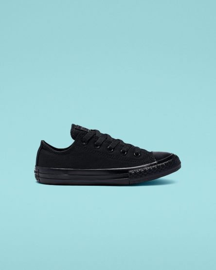 Black Converse Chuck Taylor All Star Classic Boys' Low Top Shoes | ERLI839K5