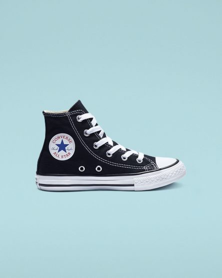 Black Converse Chuck Taylor All Star Classic Girls' High Top Shoes | JZLI78K35