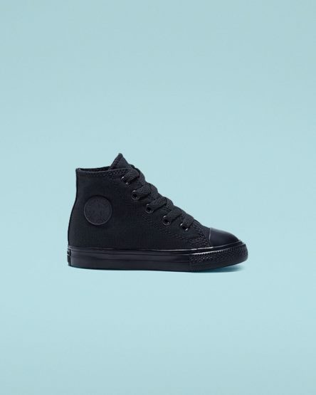 Black Converse Chuck Taylor All Star Classic Girls' High Top Shoes | OD39I78K1