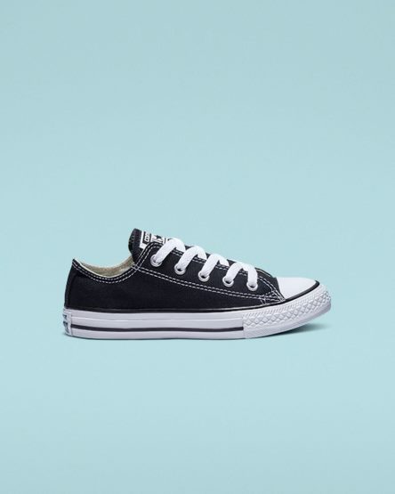 Black Converse Chuck Taylor All Star Classic Boys' Low Top Shoes | OT79I48K3