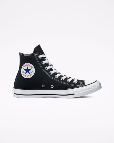 Black Converse Chuck Taylor All Star Classic Women's High Top Shoes | RQLK17348