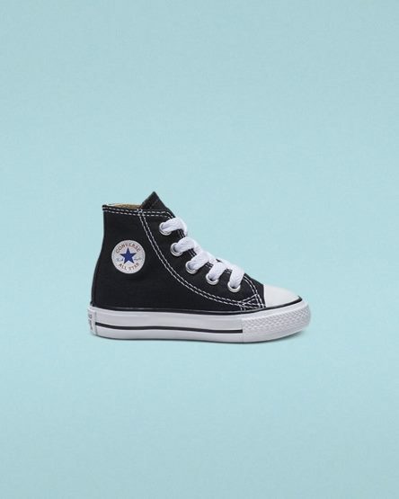 Black Converse Chuck Taylor All Star Classic Girls' High Top Shoes | SR1LI8K73