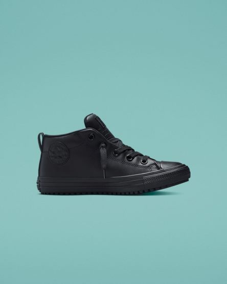 Black Converse Chuck Taylor All Star Counter Climate Street Boot Boys' High Top Shoes | AV17KI859