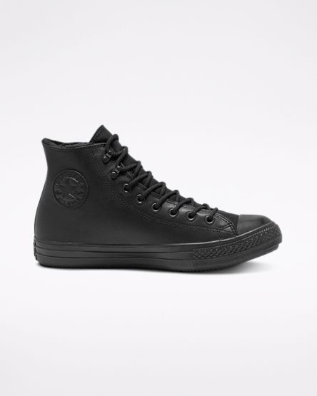 Black Converse Chuck Taylor All Star Winter GORE-TEX® Men's High Top Shoes | JK4387K1L