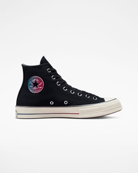 Black / Grey Converse Chuck 70 Color Fade Men's High Top Shoes | HL5I498KL