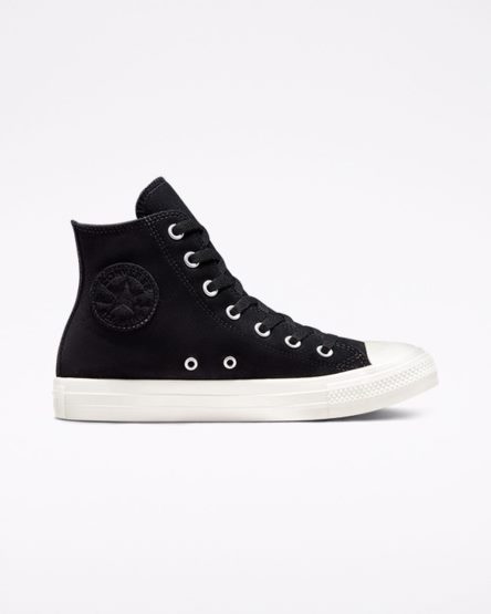 Black / White Converse Chuck Taylor All Star Classic Women's High Top Shoes | GAI7K18L9