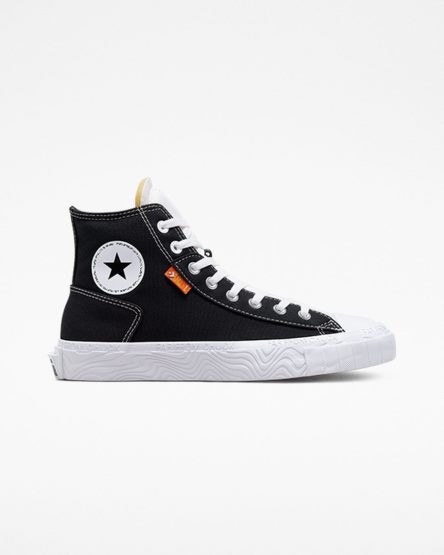 Black / White Converse Chuck Taylor Alt Star Canvas Women's High Top Shoes | VE5K8I937