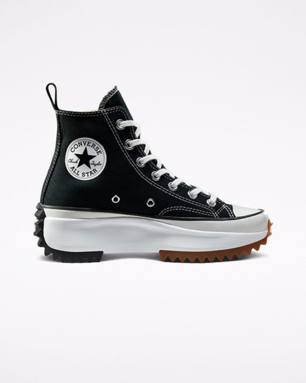 Black / White Converse Run Star Hike High Top Women's Platform Shoes | CF349L175