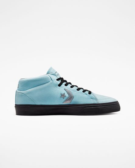 Blue / Black Converse Louie Lopez Pro Mid x FA Women's Skate Shoes | PL87I31K4