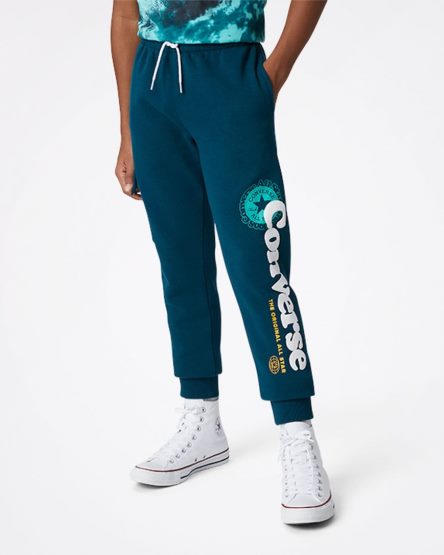 Blue Converse Into The Wild Fleece Cargo Boys' Pants | UW4L18IK9