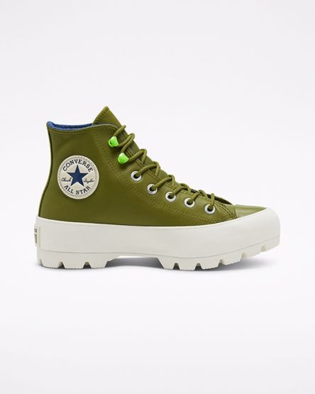 Dark Olive / Navy Converse Chuck Taylor All Star Lugged Winter Women's High Top Shoes | ZS3L4K7I1