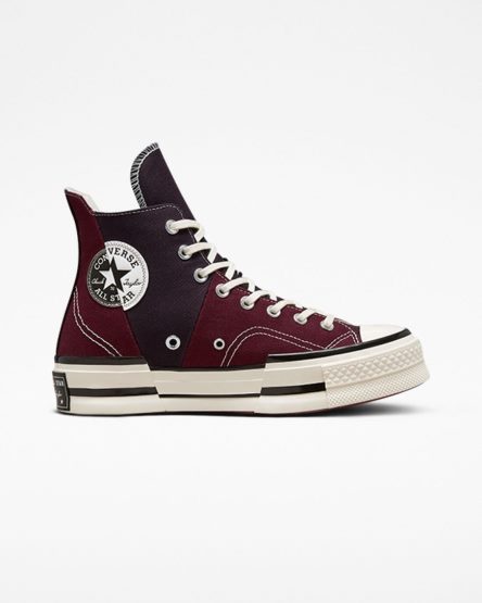 Dark Red / Black Converse Chuck 70 Plus Men's High Top Shoes | AM385K491