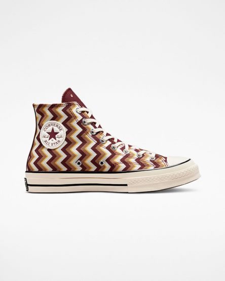 Dark Red / Dark Converse Chuck 70 Twisted Classics Men's High Top Shoes | OZ945LK3I