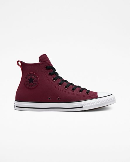 Dark Red / White / Black Converse Chuck Taylor All Star TecTuff Women's High Top Shoes | IH4K8513L