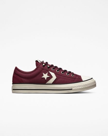 Deep Burgundy / Black Converse Star Player 76 Retro Hike Women's Low Top Shoes | WBIL31K79