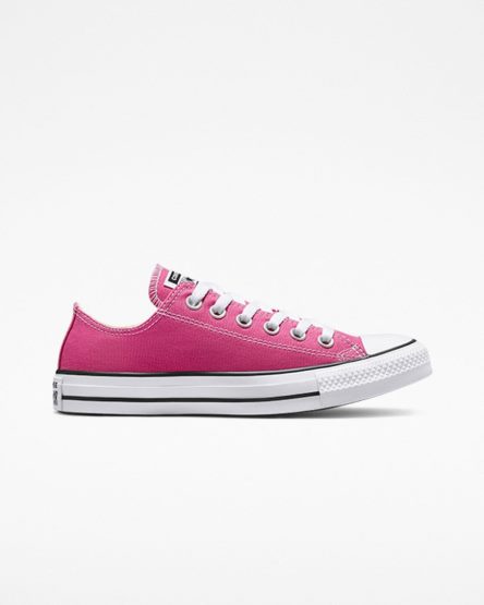 Fuchsia / White / Black Converse Chuck Taylor All Star Seasonal Color Men's Low Top Shoes | FX39L5I1K