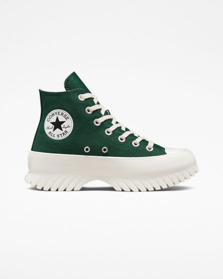 Green / Black Converse Chuck Taylor All Star Lugged 2.0 Men's High Top Shoes | VN8LK5I71