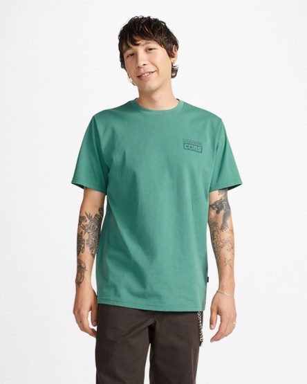 Green Converse CONS Graphic Men's T-Shirts | AYL457K38