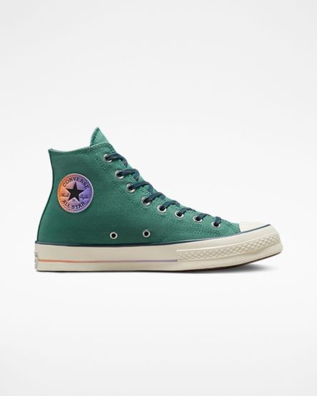 Green Converse Chuck 70 Color Fade Women's High Top Shoes | CF5IK7918