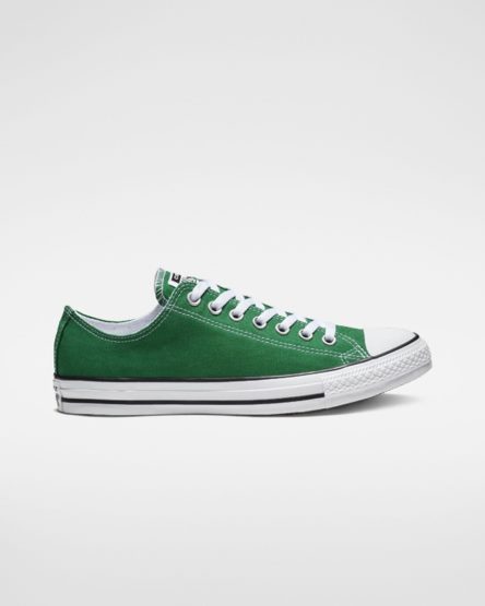 Green Converse Chuck Taylor All Star Classic Men's Low Top Shoes | SF5IL7489