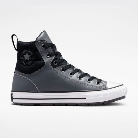 Grey / Black Converse Chuck Taylor All Star Berkshire Water Resistant High Top Women's Winter Boots | OQ375LK9I