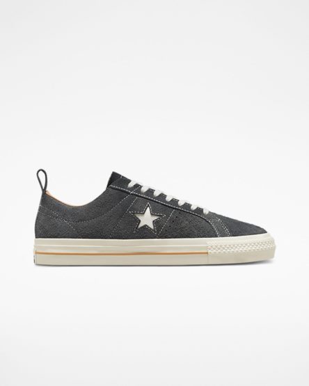 Grey / Brown Converse One Star Pro Vintage Suede Women's Skate Shoes | BN48397I1