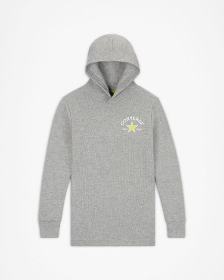 Grey Converse Long Sleeve Waffle Boys' Hoodie | MKLK18749