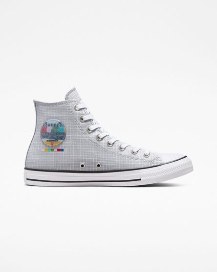 Grey / Multicolor Converse Chuck Taylor All Star Color Grid Men's High Top Shoes | KUK9L8541