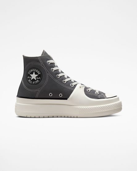 Grey / White Converse Chuck Taylor All Star Construct Men's High Top Shoes | GY1K8LI59