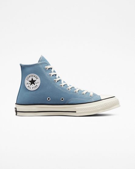 Indigo / Black Converse Chuck 70 Canvas Men's High Top Shoes | QXK31854L