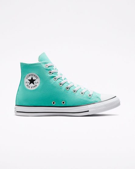 Light Turquoise Converse Chuck Taylor All Star Seasonal Color Men's High Top Shoes | CE931IK7L