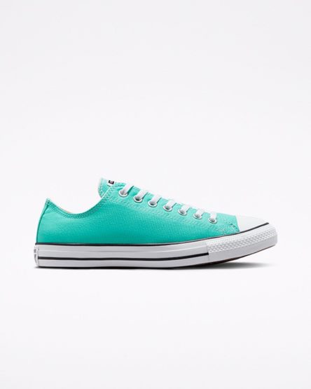 Light Turquoise Converse Chuck Taylor All Star Seasonal Color Men's Low Top Shoes | YU1I8L45K