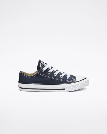 Navy Converse Chuck Taylor All Star Classic Boys' Low Top Shoes | HG9I4K83L