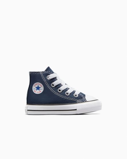 Navy Converse Chuck Taylor All Star Classic Girls' High Top Shoes | IWI194KL5