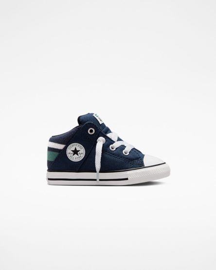 Navy / White Converse Chuck Taylor All Star Axel Varsity Girls' High Top Shoes | AJI547L93